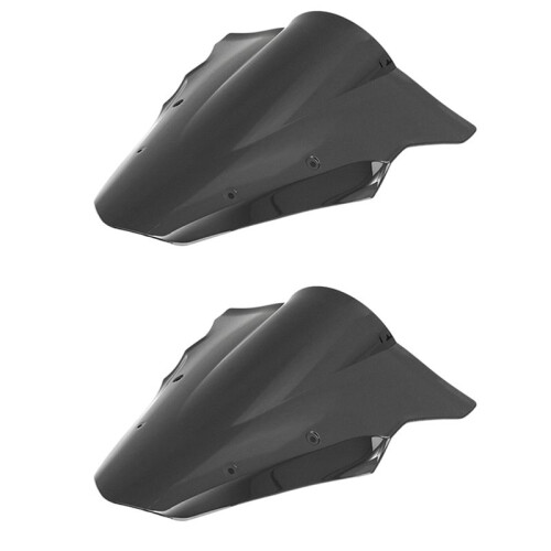2X Black Motorcycle Windshield Windscreen for 12-16   650 Er6F Ex650F
