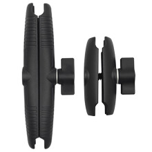 2PCS Aluminium Alloy Arm Double Socket Arm with 1 Inch Base Mount Motorcycle Camera Extension Arm, 17cm & 9cm