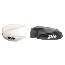 2x Motorcycle  Cover Imitation Leather  Cover for  DIO AF17/AF18 Motorcycle Modification White & Black