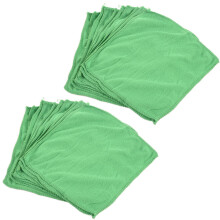 20Pcs Pratico Morbido Nuovo Lavaggio Auto Asciugamano Pulizia Spolverino Auto Detailing Verde Verde in Microfibra