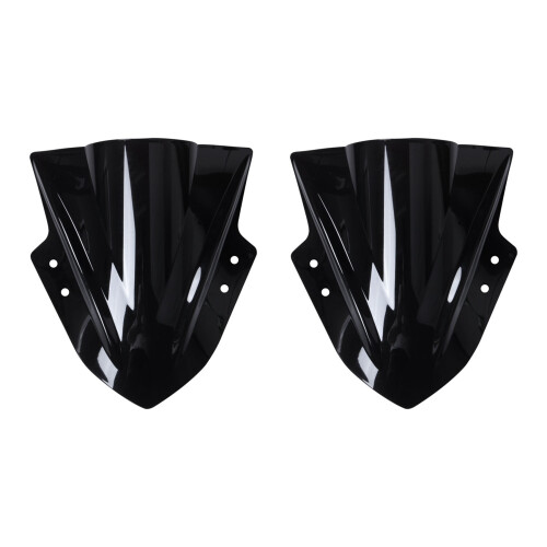 2X Motorcycle Windshield Windscreen Double Bubble for   300 EX300 2013 2014 2015 2016 2017