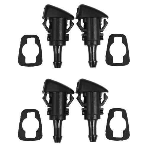 4Pcs Car Front Windshield Wiper Water Spray Nozzle for 07-12  Caliber