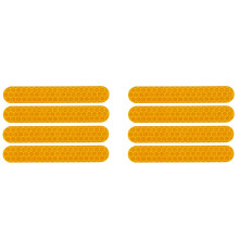 8X Adesivos Refletivos à Prova D'água Faixa de Aviso Adesivos Refletivos Noturnos para Decoração de Scooter Elétrica Max G30