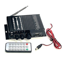 AK380 Amplifier HiFi Audio Karaoke 2 Channel Home Theater Amplifier Power Class D Amplifier USB AUX Input