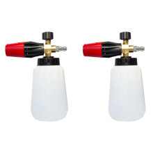 2X HögtryckstväTt SnöSkum Lansmunstycke Justerbart Skumkanongenerator Car Clean Soap SkumtväTt för Interskol L