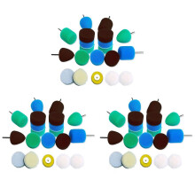 3X Tampon de Polissage de DéTail, Kit de Tampon de Polissage pour Outil Rotatif de Perceuse ÉLectrique Polisseuse, Tampon de Polissage pour le