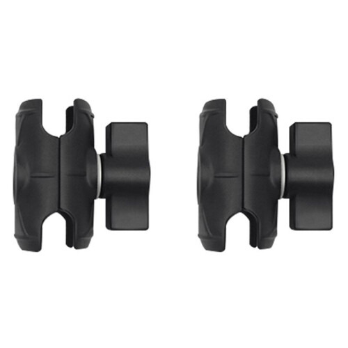 2X Nylon Arm 6cm Double Socket Arm with 1 Inch  Base Mount Motorcycle Camera Extension Arm