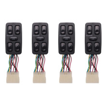 4X Front Left Driver Side Electric Power Master Window 9357028001 for 1992-1994 Galloper