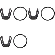 6x Carbon Steering Wheel Trim Sequins, Steering Wheel Ring Logo Applique Cover,Car Accessories,for 3 6 Cx-4 CX5
