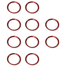 10X Red Steering Wheel Center Logo Decoration Cover Ring Trim for C E CLA GLC GLE Class 2015+