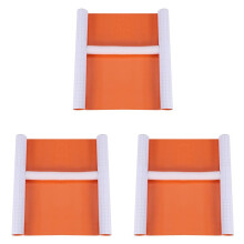 3X Fahrzeug Verpackung Vinyl Film Aufkleber Luft / Blasen Frei Selbstklebend Orange