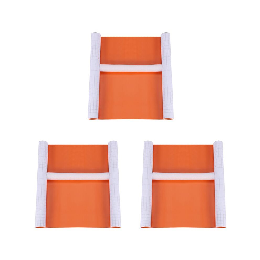 3X Vehicle Wrap Vinyl Film Sticker Air/Bubble Free Self Adhesive Orange 6033301712741