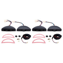 2X Interruttore Alzacristalli Elettrico 12V Sollevatore di Vetro Interruttore Sollevatore Modificato Accessori Tipo Gancio Due Porte Tre Interruttori