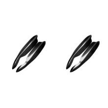 4x Car Carbon Fiber Headlight Eyebrow Eyelid Sticker Trim for - Fortwo W451 2007-2014
