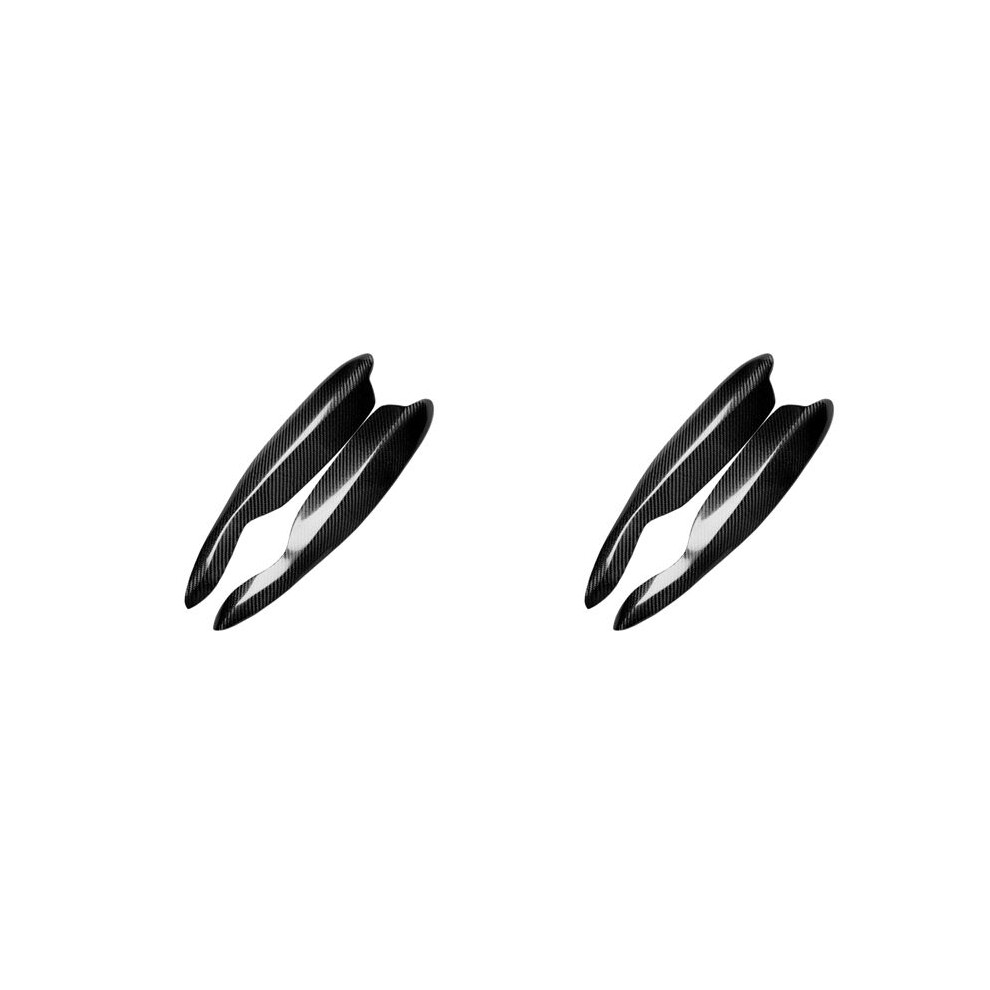 4X Car Carbon Fiber Headlight Eyebrow Eyelid Sticker Trim For - Fortwo W451 2007-2014 4713089133045