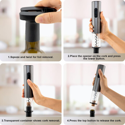 Electric Wine Bottle Openers with Automatic Corkscrews 1