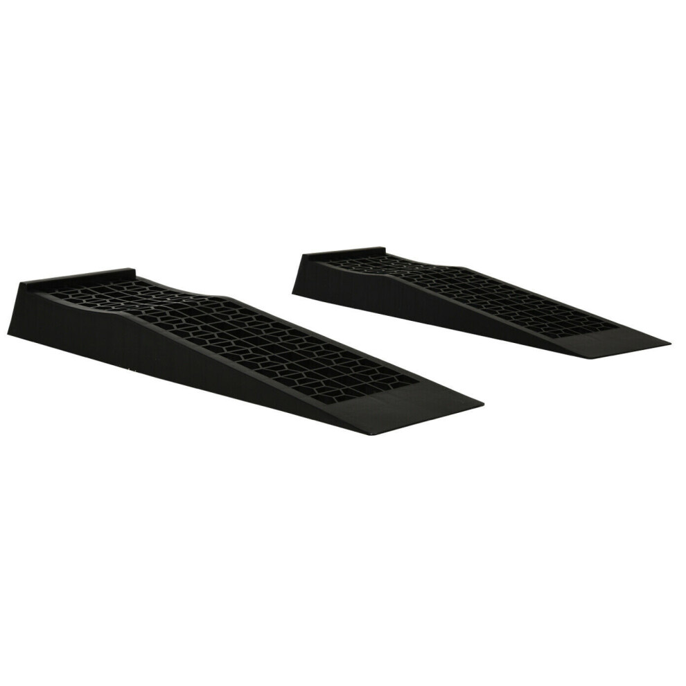 2Pc 3000Kg Heavy Duty Car Ramps Long Antiskid Working Ramp Auto Oil Changing Repair Maintenance Jack Lift Tools Black 6031329003643