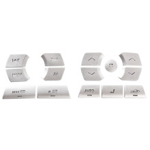 15Pcs Car Central Control Multimedia Button Cover Sticker Air Conditioning Button Trim Cover for  XF 2012-2015