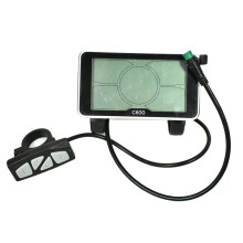Protocolo 5S 24V 36V 48V LCD C600 Pantalla  para Bicicleta EléCtrica de 4 Pulgadas con Conector una Prueba de Agua
