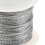 FRCOLOR3PCS Ετικέτες κορδονιών για σχοινί ετικετών ρούχων Ασημένιο συρματόσχοινο για 3