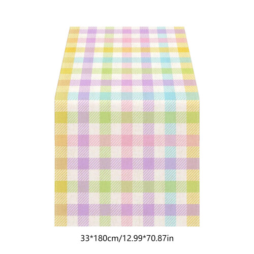 Linen Table Runner 72 x 13 in Multicolour 2