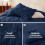 Σετ παπλωμάτων Queen Navy Blue Pintuck 7 τεμαχίων 3