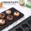 4-koppars muffinsplåt i kolstål, non-stick-beläggning 5