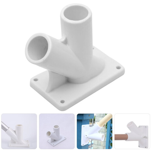 Flag Pole Holder Bracket Wall Mount Flag Holder Plastic Mounting Bracket 2