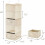 5-Tier Hanging Closet Organizer with 2 Drawers 3