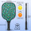 Σετ κουπιών Pickleball από fiberglass με λουλούδια και 2 μπάλες και τσάντα – Συμβατό με 3