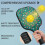 Σετ κουπιών Pickleball από fiberglass με λουλούδια και 2 μπάλες και τσάντα – Συμβατό με 4