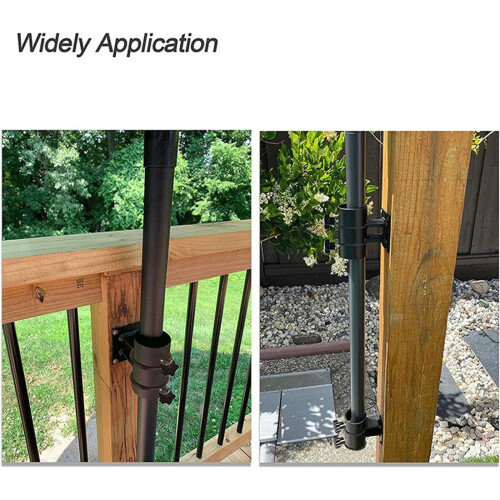 Umbrella Stand Umbrella Clamp Mount Bracket for Deck Railing, 2Pcs 2