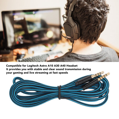 3.5mm 5 Pole Plug To 4 Pole Plug Cable, 2m Length Replacement 3.5mm Headset Cable For A10 2