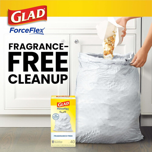 Σακούλες απορριμμάτων ForceFlex με κορδόνι, ψηλές, 13 γαλόνια, συσκευασία 110 τεμαχίων 2
