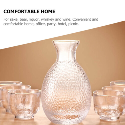 OUNONA Empty Bottles Wine Decanter Glass 1Pcs 2