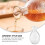OUNONA Empty Bottles Wine Decanter Glass 1Pcs 5
