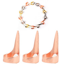 40 piezas de herramientas de aleación en oro rosado para dividir el cabello 3.3x1.7cm