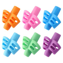 6 Pack Pencil Grips for Kids Handwriting Correction, Soft Silicone Ergonomic Writing Aid for Children