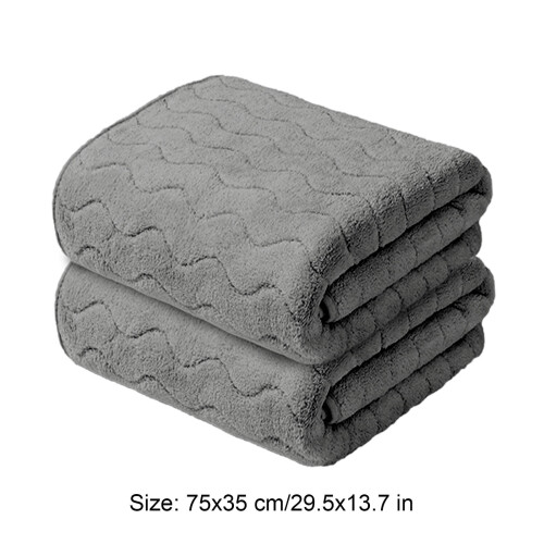 2er-Set Badetücher – Weiches Polyester, 75 x 35 cm 2
