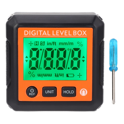 Digital Level Box with Magnet, 4x90, Orange, ABS 2