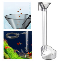Tubo alimentatore direzionale in acrilico per pesci & gamberi