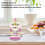 Auto-Bobblehead Löwe Ornament Gummi lila+weiß 5