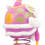 Auto-Bobblehead Löwe Ornament Gummi lila+weiß 10