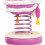 Auto-Bobblehead Löwe Ornament Gummi lila+weiß 6