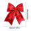 Red Furry Christmas Bow Decoration – Polyester, 1 Piece 3