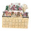 Houten kerstkalender met 24 lades 3