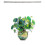 Bottle Green Water Lily Acrylic Wall Art 2