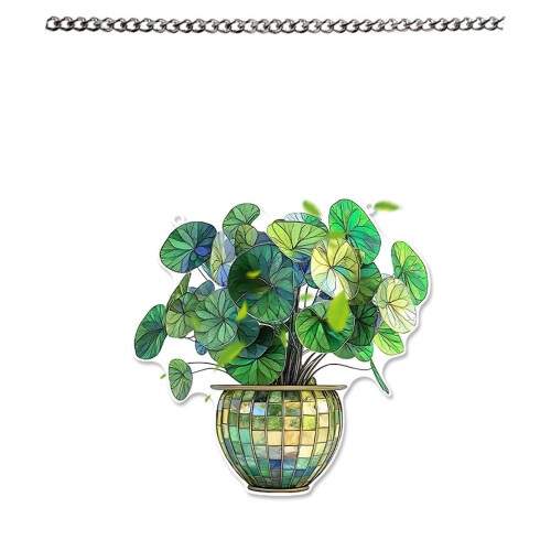 Bottle Green Water Lily Acrylic Wall Art 1