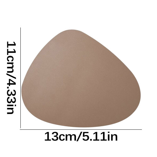 PU Leather Coaster Double-Sided Thick 4-Pack 2
