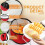 Conjunto de 2 Porta-Tortas Térmicos Redondos de 11x7 Polegadas (Vermelho) 4